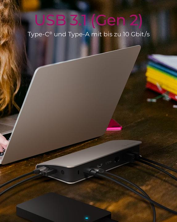 Actual product image Icy Box RaidSonic ICYBOX IB-DK2408-C Docking station 11in1 (USB-C, 1 Ports)
