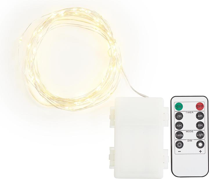 Produktbild VBS Outdoor Micro-LED-Lichterkette, mit Fernbedienung, 50 LEDs (5 m)