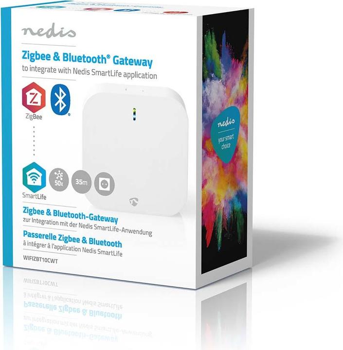 Produktbild Nedis Zigbee Gateway | 50 Geräte | Netzstromversorgung | Android™ / IOS | Weiss