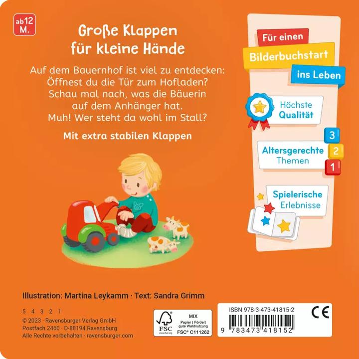 Produktbild Ravensburger Was siehst du? Klapp auf, klapp zu! Mein Bauernhof (Deutsch)