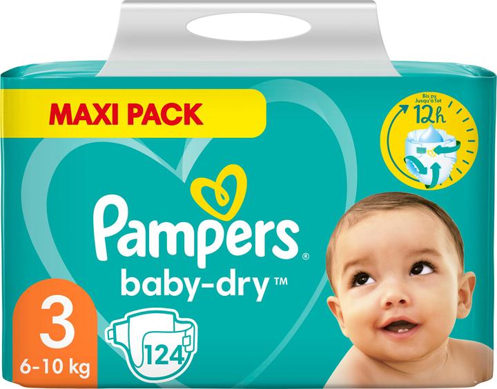 Immagine prodotto Pampers Baby-Dry (Dimensione 3, Box mezzo mese, 124 Pezzo/i)