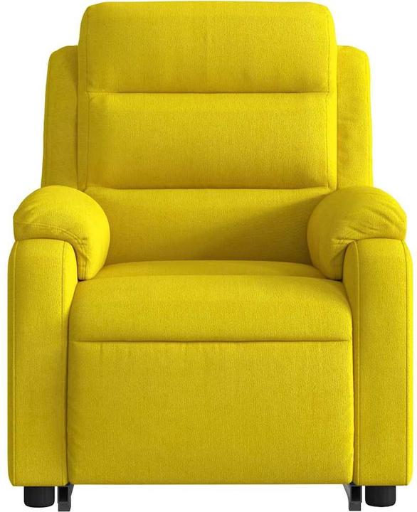 Actual product image VidaXL Recliner armchair Stand-up aid armchair TV armchair Recliner yellow velvet