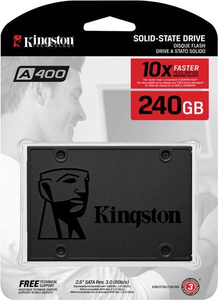 Actual product image Kingston A400 SATA3 2.5 SSD Bulk (240 GB, 2.5")