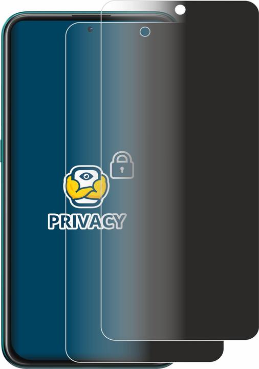 Productafbeelding BROTECT Anti-spionnetje privacyfolie Beschermfolie tegen blauw licht (2 Stuk, Nokia X10)
