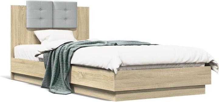 Immagine prodotto VidaXL Giroletto con testiera in rovere Sonoma (100 x 200 cm)