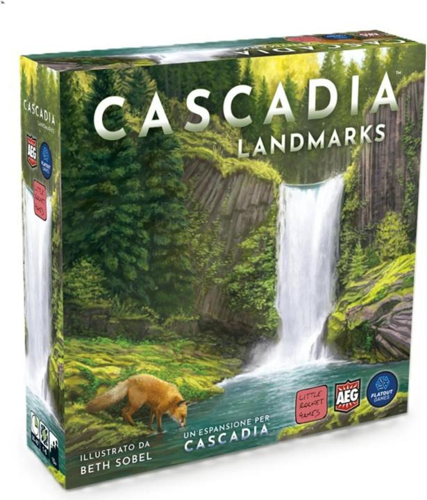 Actual product image Little Rocket Games CASCADIA LANDMARKS expansion