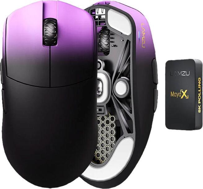 Actual product image Lamzu Maya X Gaming Maus - Purple Shadow