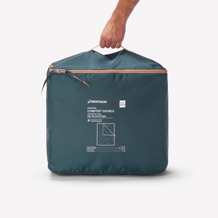 Produktbild Quechua Doppelschlafsack Camping - Comfort Double 10 °C