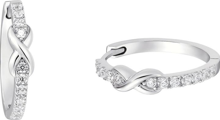 S.Oliver Ohrschmuck für Damen, 925 Sterling Silber, Zirkonia (synth.) | Infinity (925er Silber)