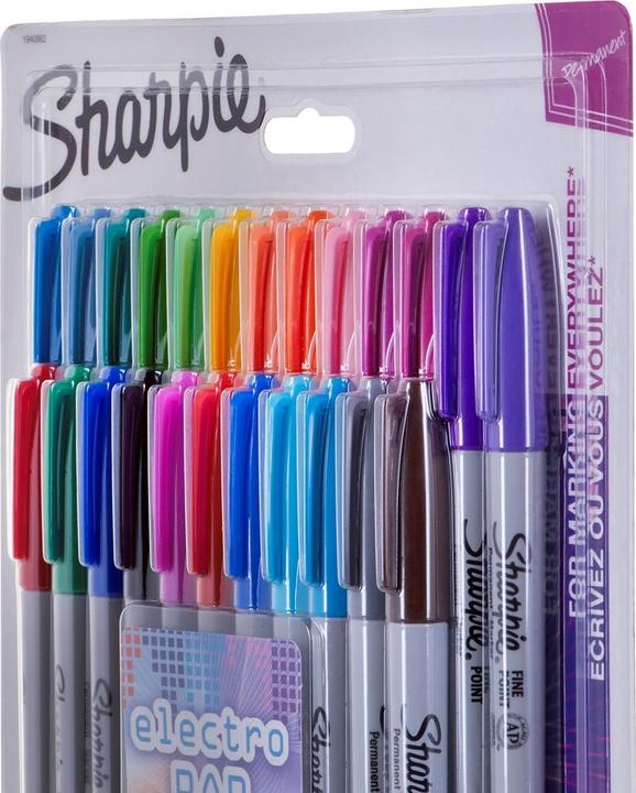 Produktbild Sharpie Marker Fein Rundspitze F (Mehrfarbig, Grau, 1 mm, 24 x)