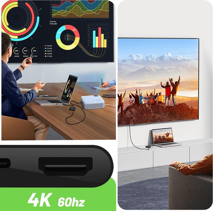 Produktbild Belkin HDMI (Typ A) — USB Typ C (USB Typ-C, 19.15 cm)