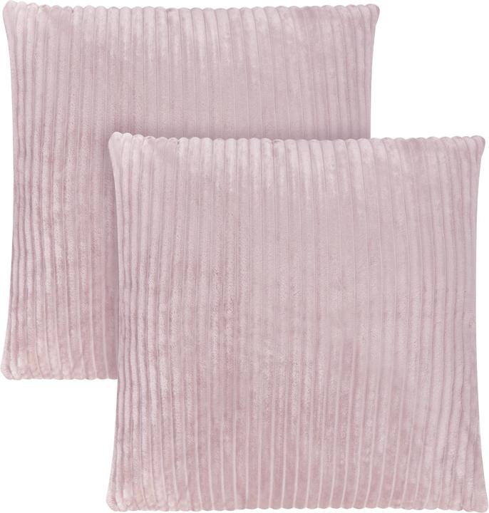 Actual product image Aspero 2 pillowcases in striped flannel 80x80 cm Pilar - 9047 (Duvet cover, 80 x 80 cm)