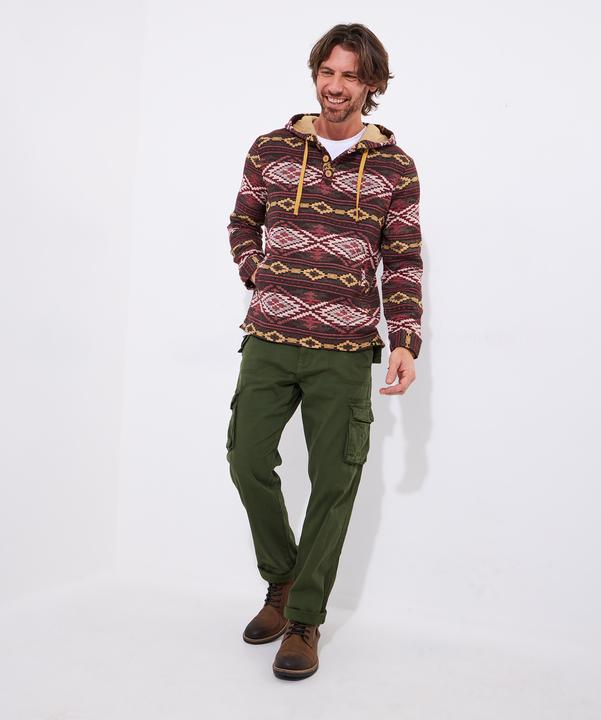 Produktbild Joe Browns Warm Aztec Button Detail Hoodie (M)