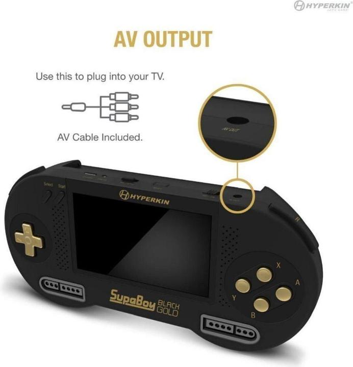 Produktbild Hyperkin Other portable console game SUPABOY M08889-BKC black gold