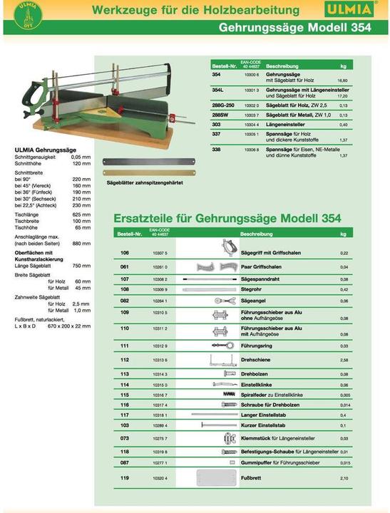 Produktbild Ulmia Führungsring zu Gehrungssäge