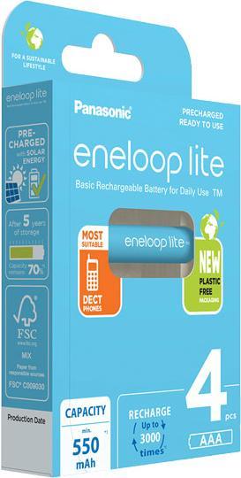 Actual product image Panasonic eneloop lite (4 pcs., AAA, 550 mAh)