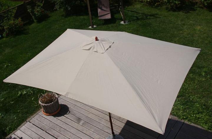 Image du produit Swisshandel24 Parasol en bois Parasol de marché, rectangulaire 2x3m crème - 19651 (2 m)