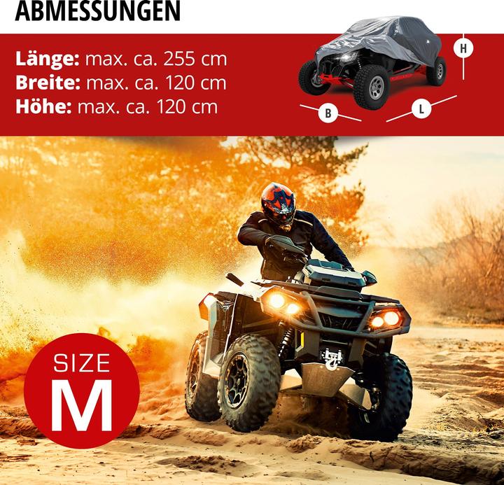 Image du produit Walser Bâche Quad All Weather Plus, couverture pour véhicules tout terrain taillee M noire