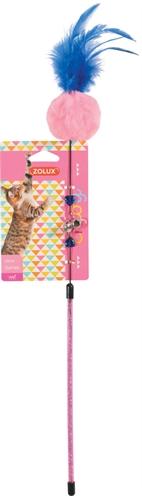 Produktbild Zolux Cat Toy Pompon Fishing Rod As (Plüschspielzeug Katze)