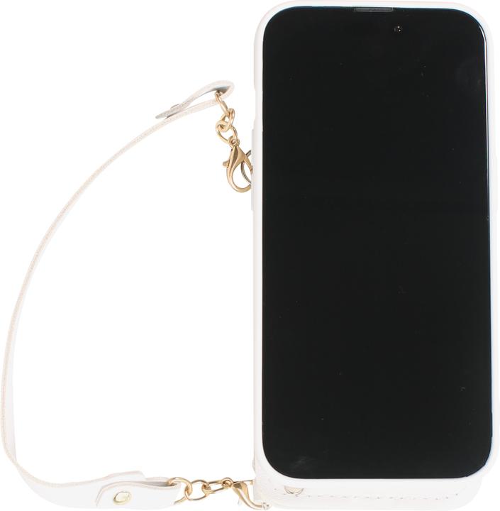 Immagine prodotto PhoneLook Coque Silicone soft touch avec pochette à cartes ou argent en cuir et lanière intégrée (Apple iPhone 14 Pro)