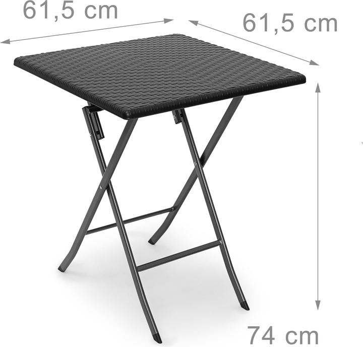 Actual product image Relaxdays garden table (61.50 cm)