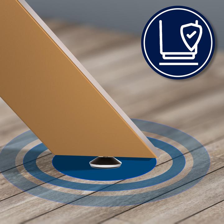 Image du produit CLP Pieds de table Biloxi en acier en forme d'étoile
