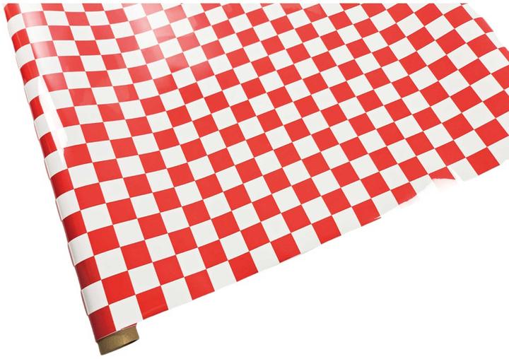 Immagine prodotto Planet-Hobby Bügelfolie Rot / Weiss Quadrat (2x2cm) 2 Meter