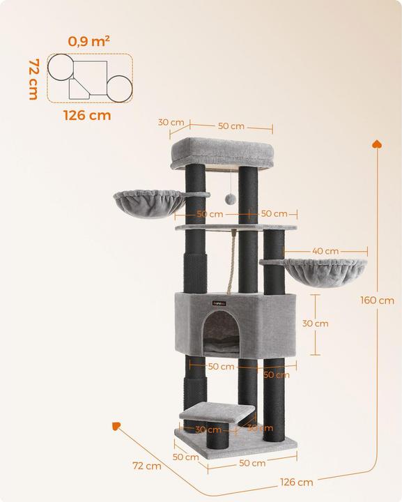 Image du produit Feandrea Liam (160 cm, Gris colombe)