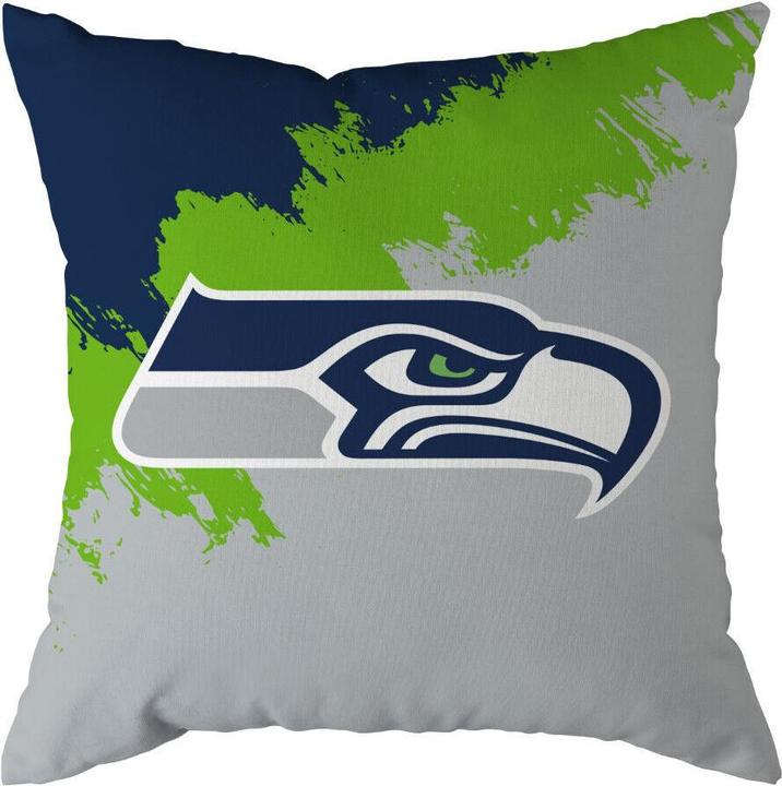 Immagine prodotto Great Branding Cuscino decorativo "Brush" dei Seattle Seahawks (50 x 50 cm)