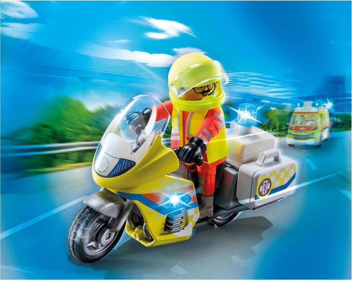 Produktbild Playmobil Notarzt-Motorrad mit Blinklicht (71205, Playmobil City Life)