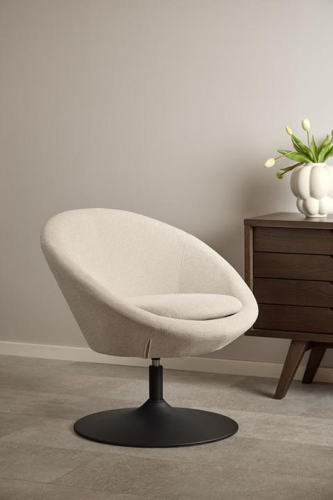 Immagine prodotto AC Design Sedia da salotto centrale Tessuto Apia beige 453