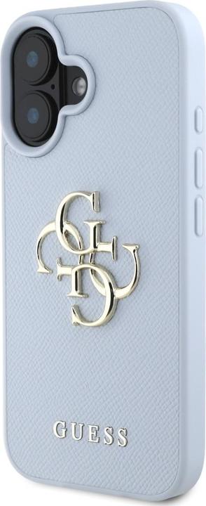 Produktbild Guess Hardcase PU Grained Big 4G and Classic Logo Case for iPhone 16 6,1" Blue (Apple iPhone 16)