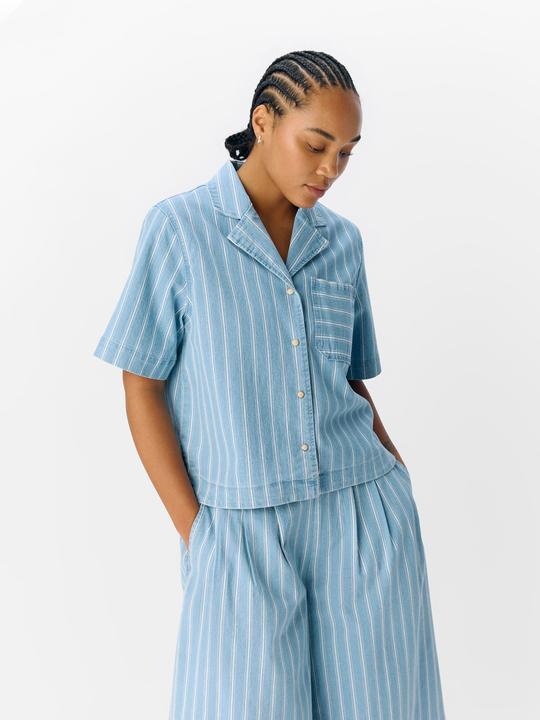 Produktbild Object Streifen Jeanshemd (XL)