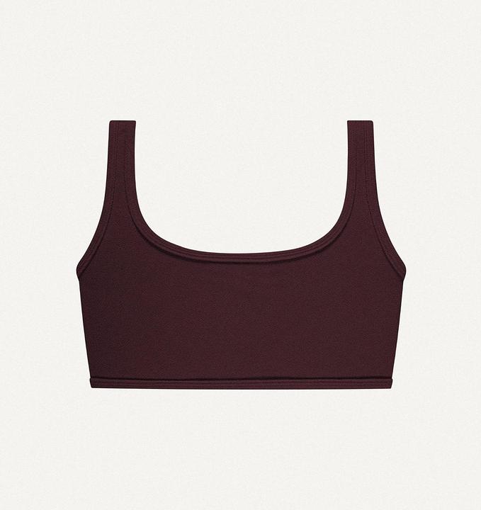 Dark brown terry towelling
