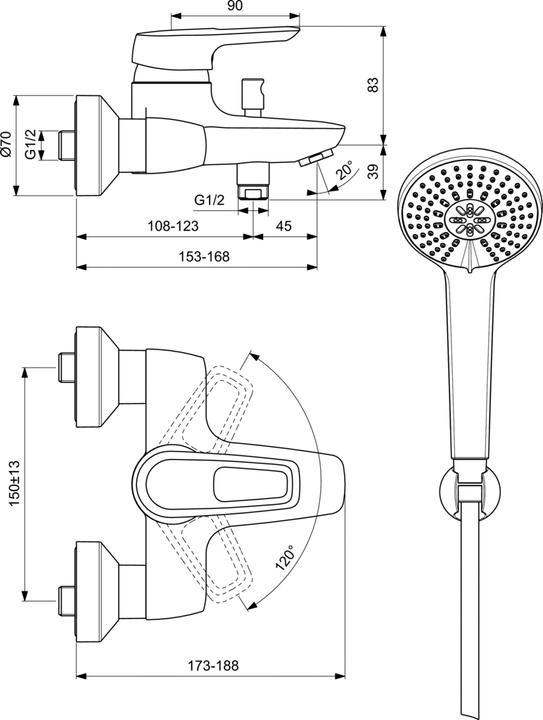 Produktbild Ideal Standard Ceramix Blue aussen