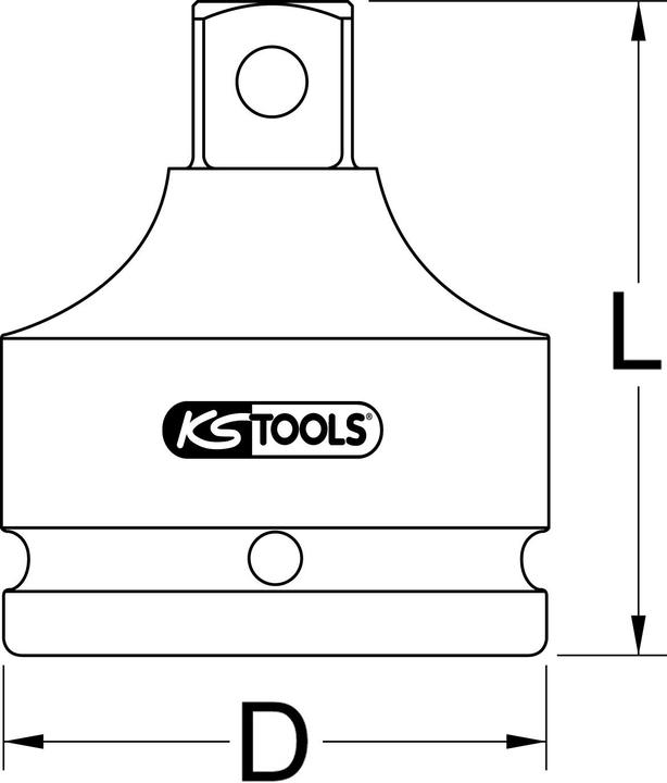 Immagine prodotto KS Tools presa esagonale da 3/4" per bit di potenza (14 mm)