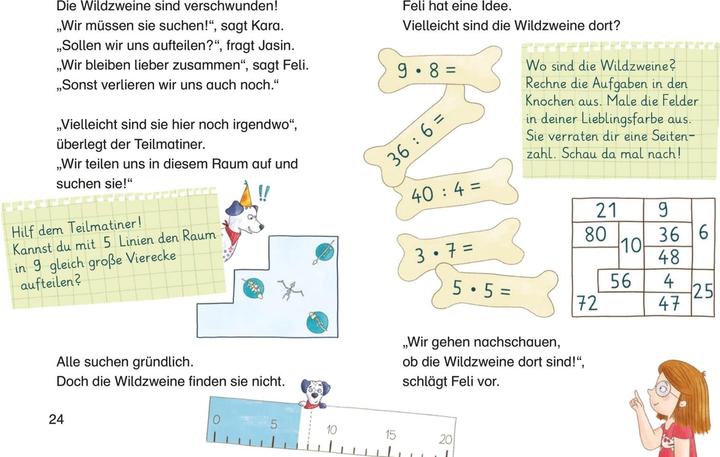 Actual product image Die Mathematierchen. Teilmatiner auf Dino-Jagd (German, Sandy Thissen, Jule Ambach, 2023)