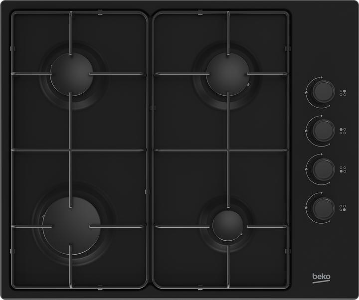 Beko HIBG64120SB Kochfeld Integriert Gaskochfeld 4 Zone(n)