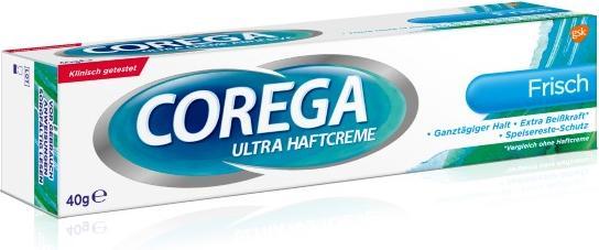 Actual product image Corega Ultra bonding cream strong hold for dentures, 40 g cream