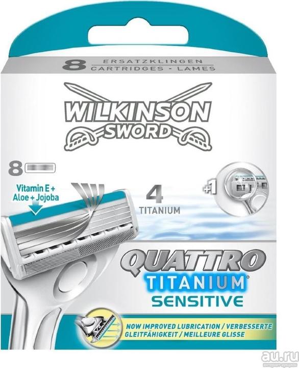 Produktbild Wilkinson Quattro Titanium Sensitive (8 x)