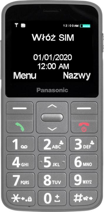 Produktbild Panasonic KX-TU160 Easy Use Mobile Phone Pilkas, 2.4 ", TFT-LCD, 240 x 320, USB version USB-C, Built-in camera (32 GB, Grau, 2.40", Single SIM, 0.30 Mpx)