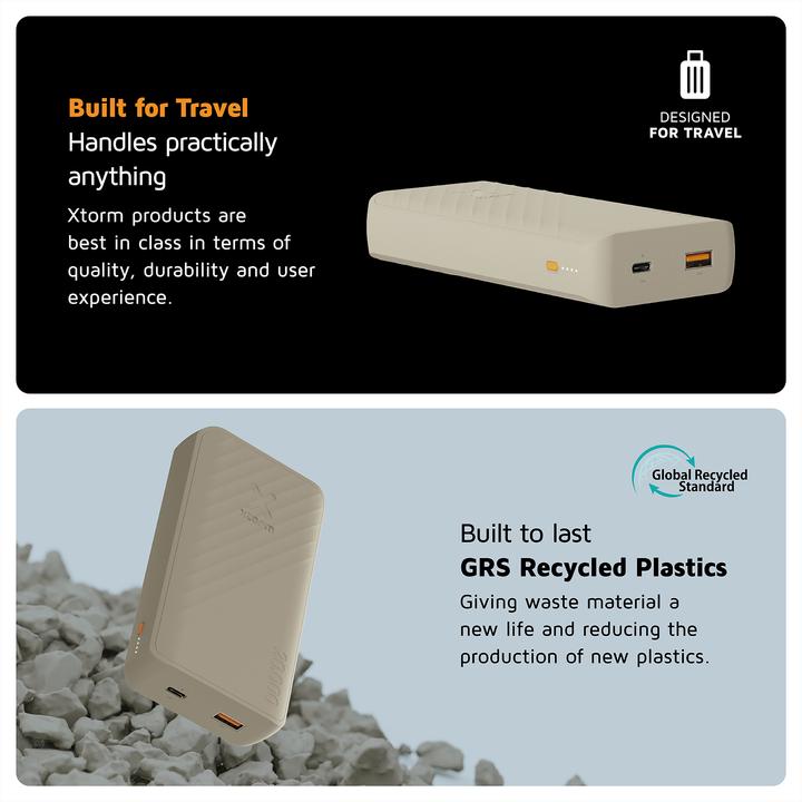 Actual product image Xtorm Go2 Series (20000 mAh, 15 W, 74 Wh)