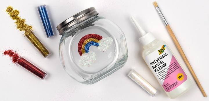 Image du produit Folia Jeu de paillettes avec colle décorative