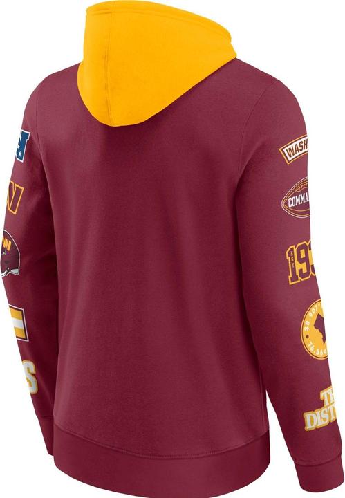 Immagine prodotto Fanatics Felpa con cappuccio con stampa sulle maniche Washington Commanders NFL - XL (XL)