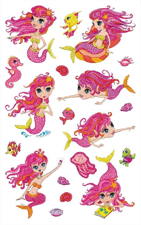 Actual product image Avery Glitter Sticker 'Meerjungfrau' 56061