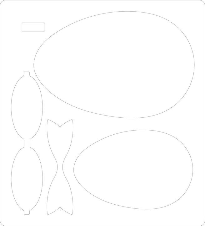 Actual product image Sizzix Bigz Die - Easter Egg by Jennifer Ogborn