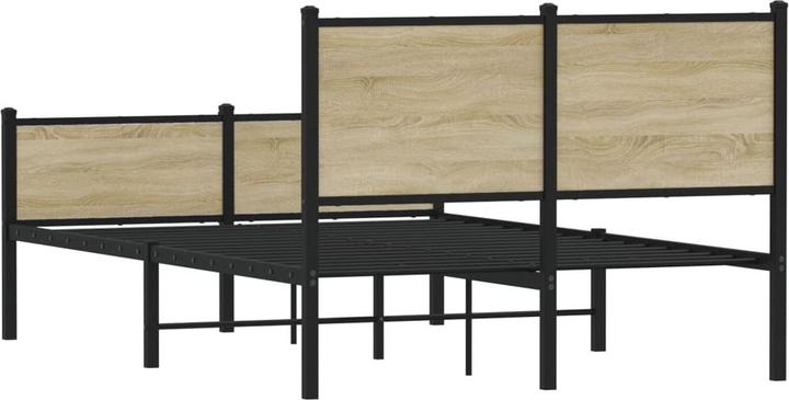 Actual product image VidaXL Bed frame with headboard and footboard 120 x 190cm (120 x 190 cm)