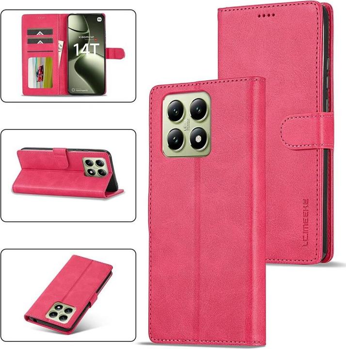 Actual product image LC.Imeeke Xiaomi 14T - Leather Case Cover (Xiaomi 14T)