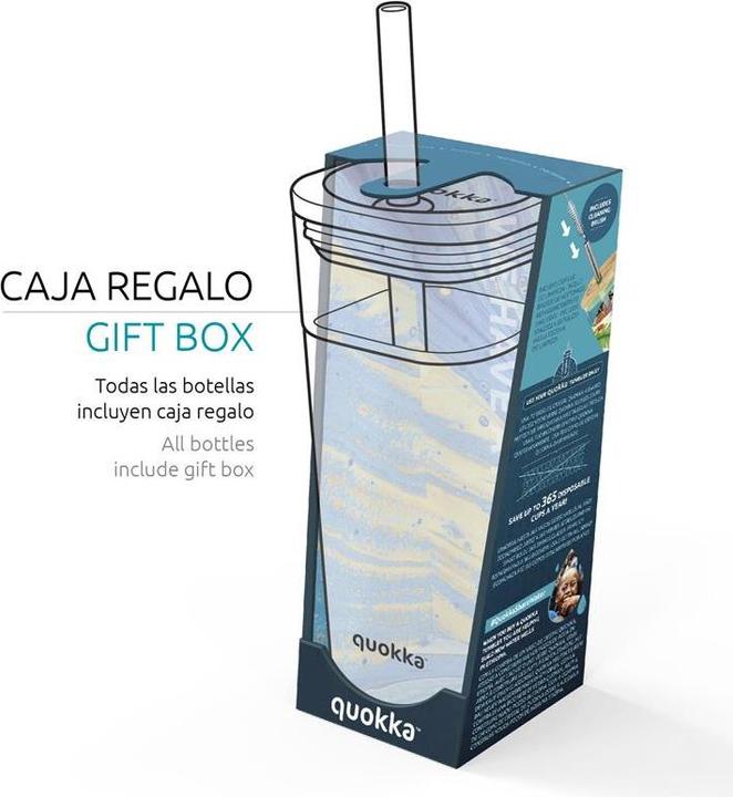Image du produit Quokka Gobelet 'Liquid Cube Inner Tropical Flow' (cube liquide intérieur) (540 ml, 1 x)
