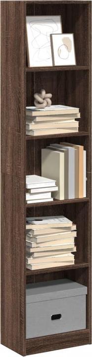 Image du produit VidaXL Bücherregal Regal Standregal Büroregal Aktenregal Braun Eichen-Optik (40 x 24 x 176 cm)